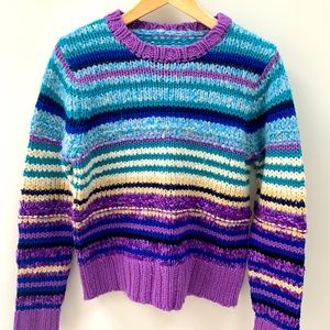 Vintage striped knit sweater
